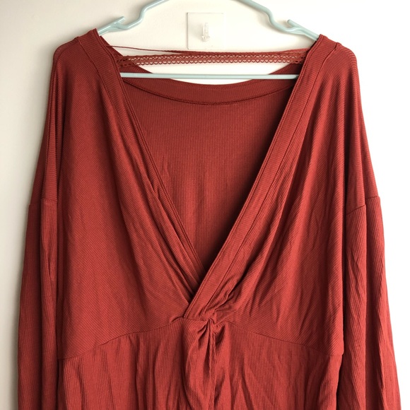 FREE PEOPLE Twisted Open Back Ribbed Long Sleeve - Picture 8 of 9